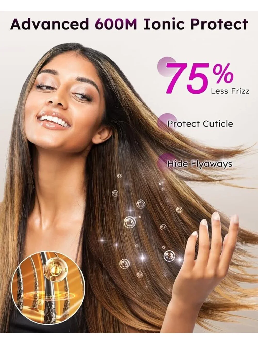 NEW 8-in-1 Air Styler Hair Dryer Brush w Auto-Wrap Curlers No Heat Damage